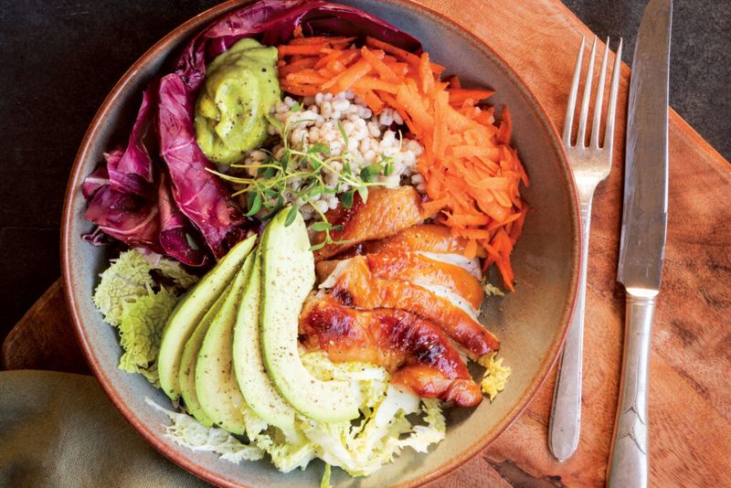 Chicken Grain Bowl with Goddess Dressing