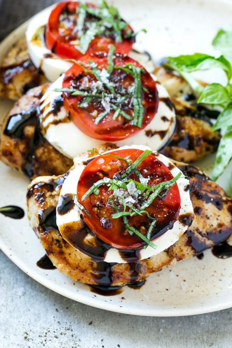 Cutlets With Tomato, Basil, And Mozzarella (Caprese Style)