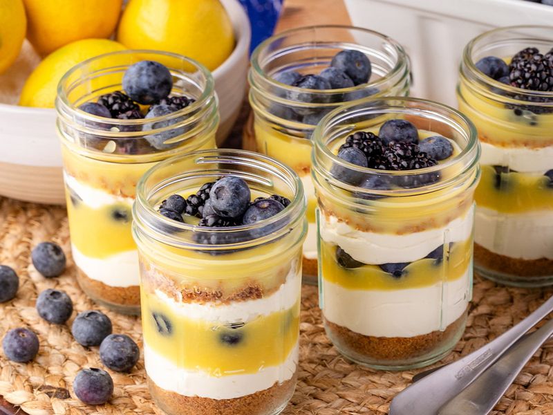 Lemon Curd Parfait Jars