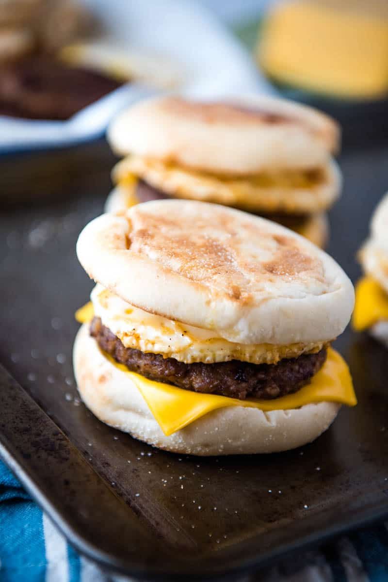 Egg And Cheese On An English Muffin