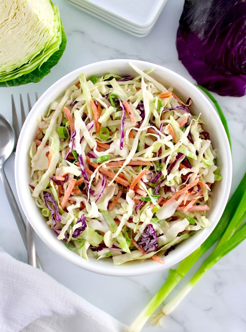Classic Coleslaw with a Crunchy Cabbage Base