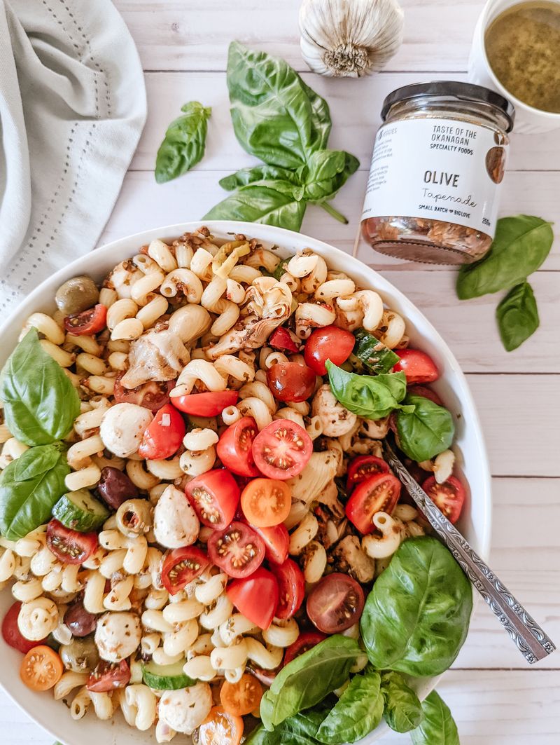 Pasta Salad With Olive Tapenade Dressing