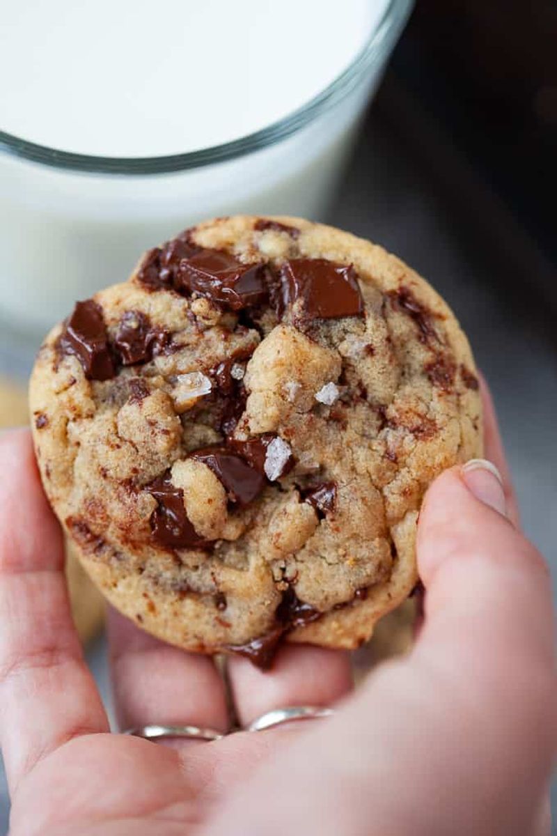 Tahini chocolate chunk cookies (favorite)