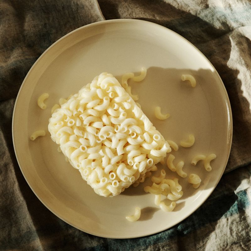 Cooling can reorganize part of cooked pasta's starch