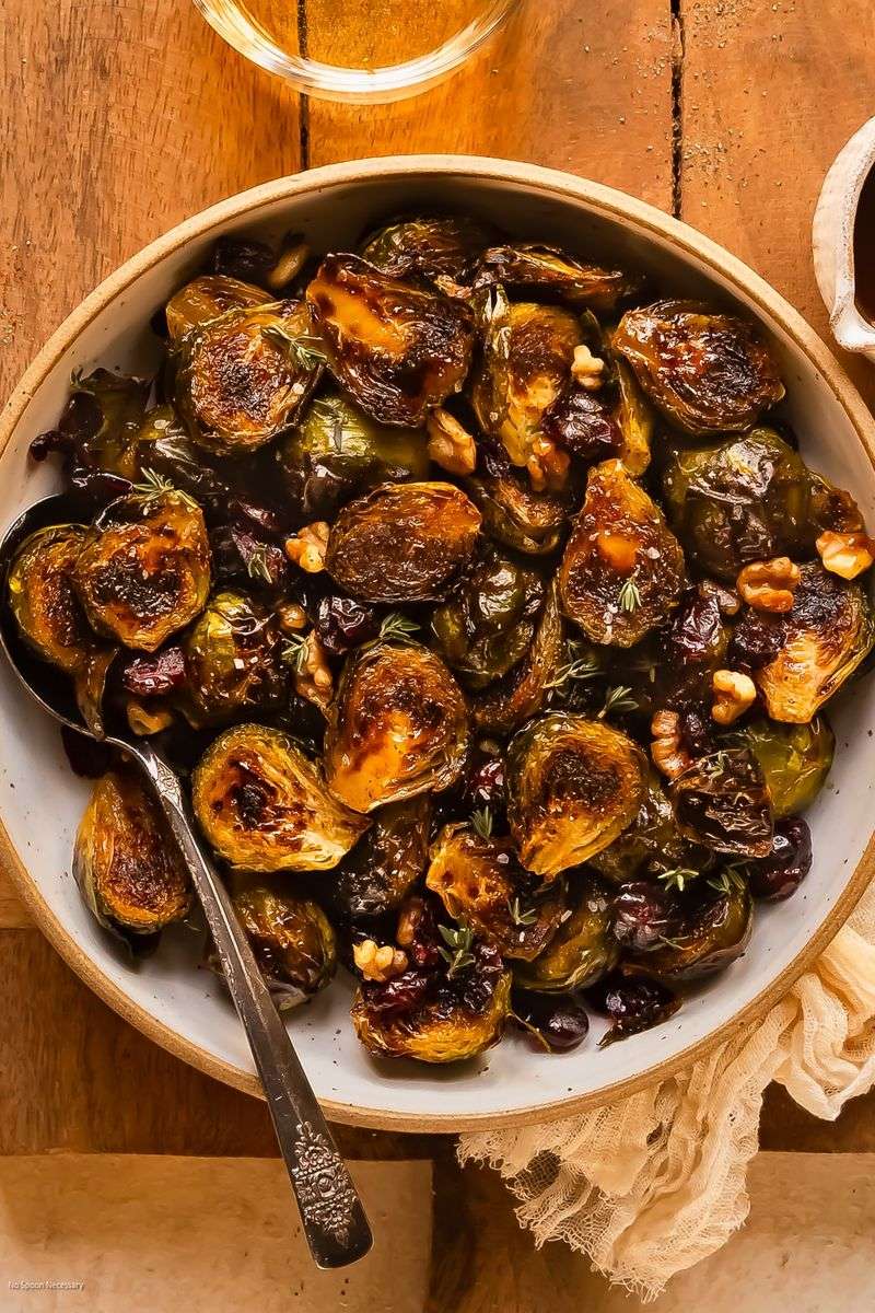 Maple Roasted Brussels Sprouts
