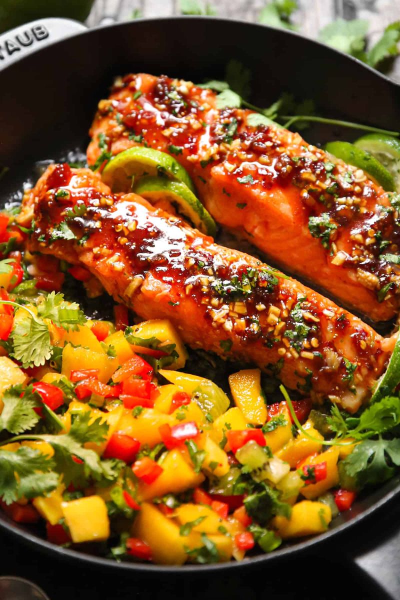 Mango Glazed Salmon