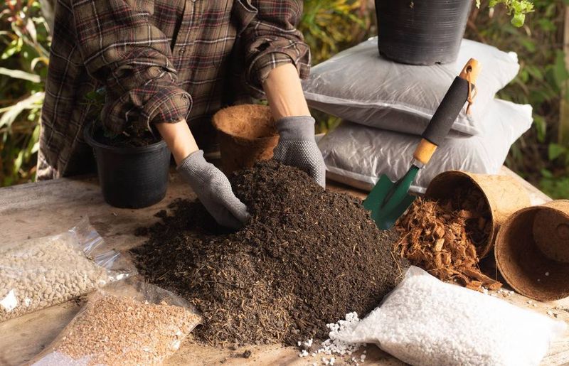 Use Light, Fluffy Potting Mix