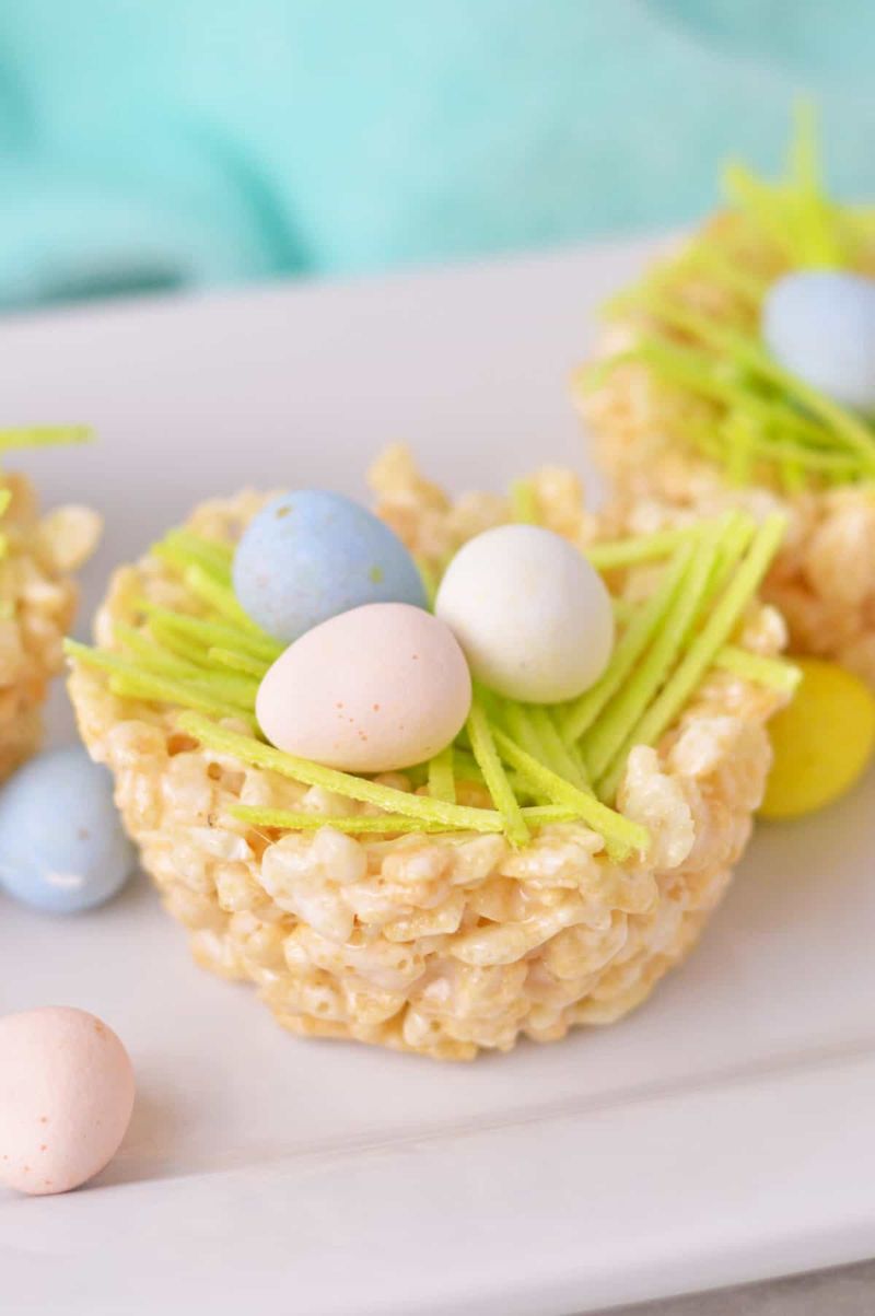 Rice Krispie Treat Nests