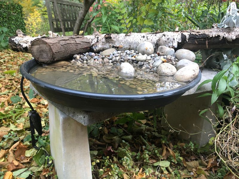 Winter-Ready Heated Rock Bath
