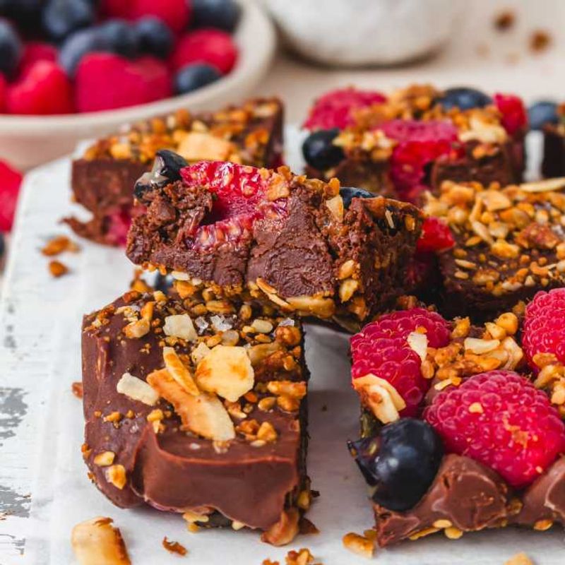 Fudgy Berry Bites