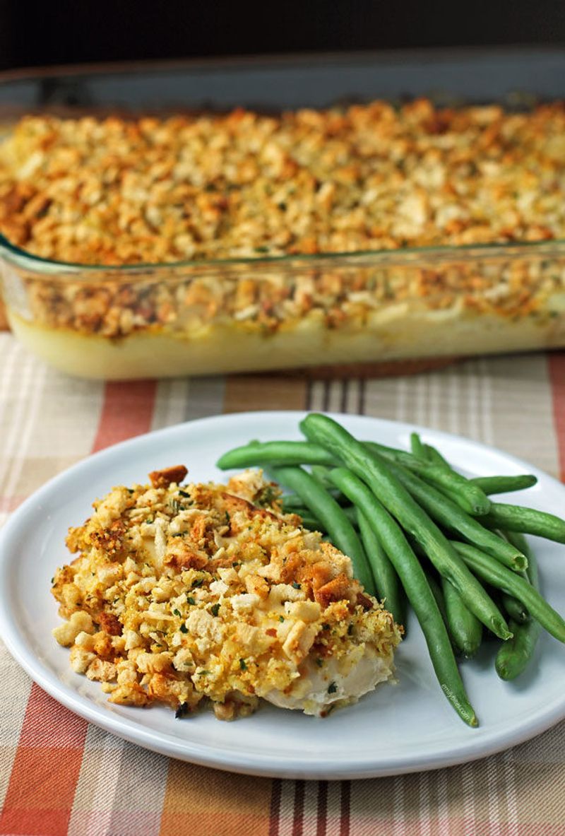 Chicken And Stuffing Bake