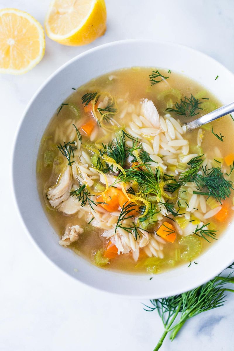 Brighten Chicken Soups with Dill and Lemon
