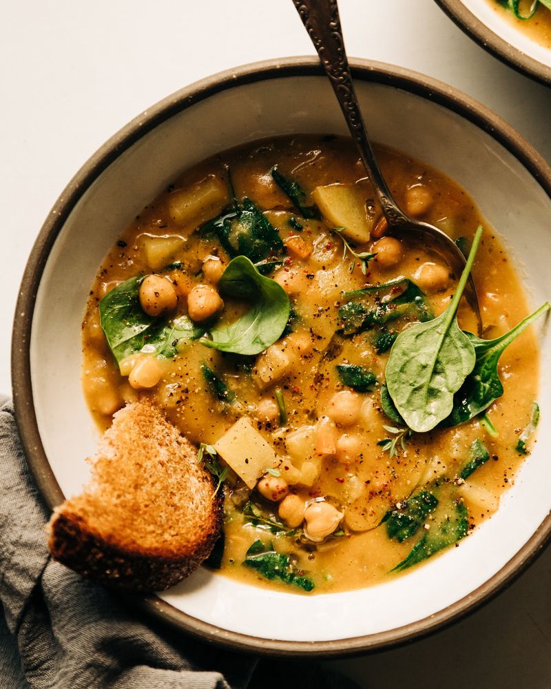 Chickpea and Spinach Soup