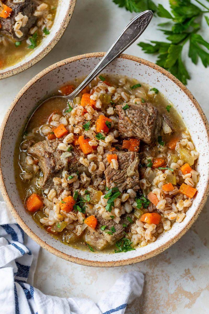 Beef barley soup