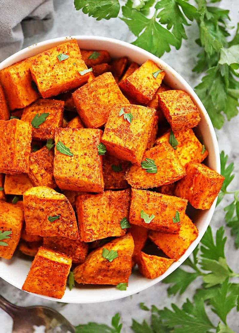 Turmeric Roasted Sweet Potatoes