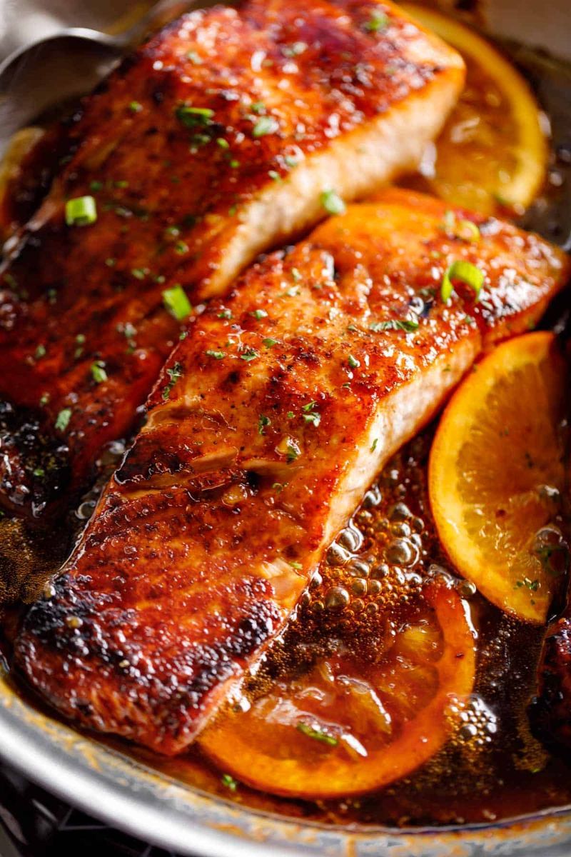 Orange and Soy Glazed Salmon