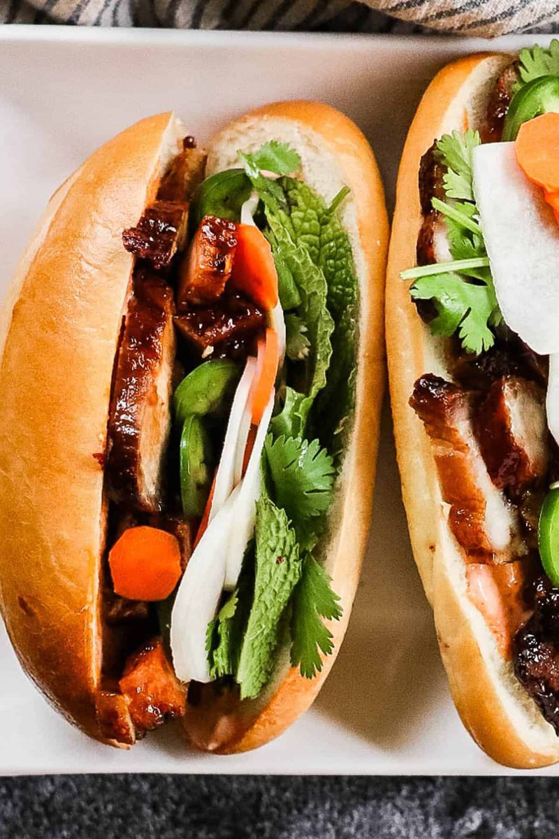 Char Siu-Style Pork Bánh Mì Roll