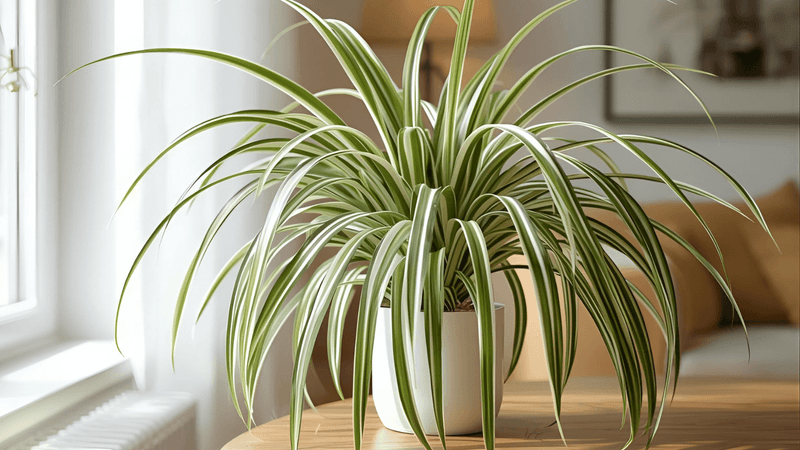 The spider plant is a small participant, not an air-cleaning system