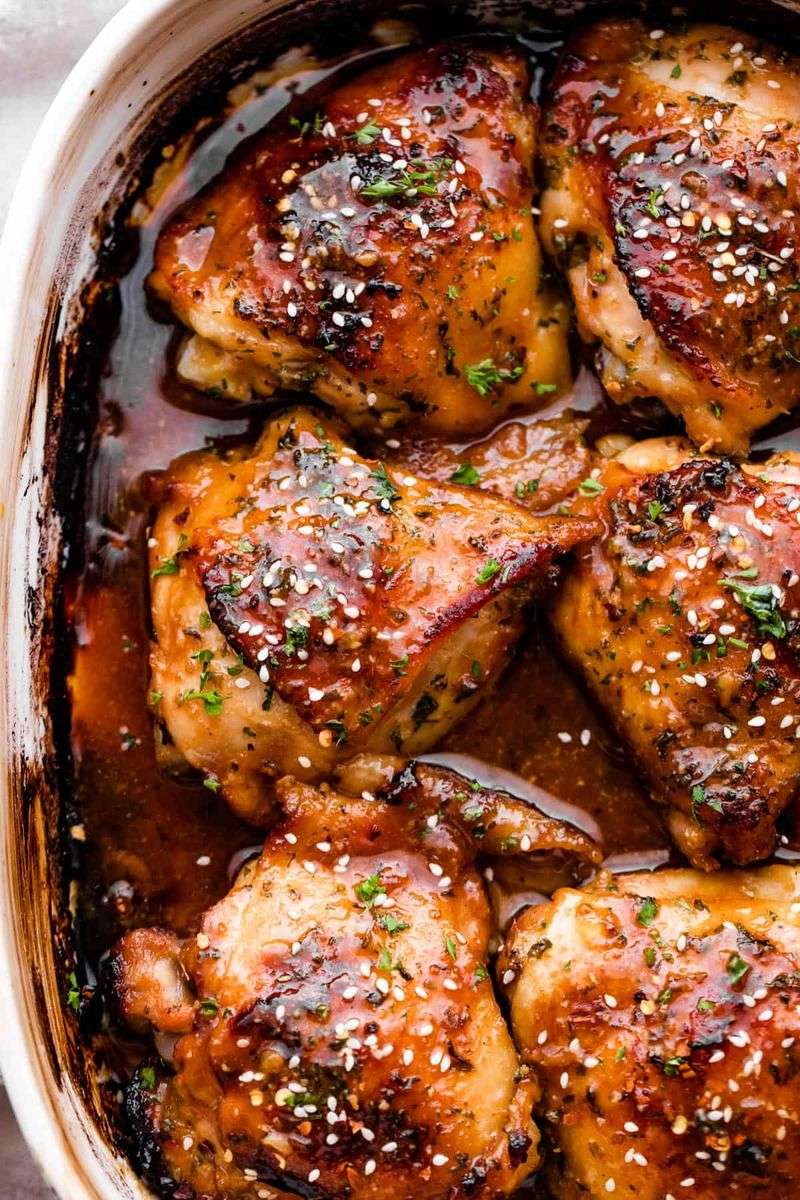 Honey Glazed Chicken Thighs