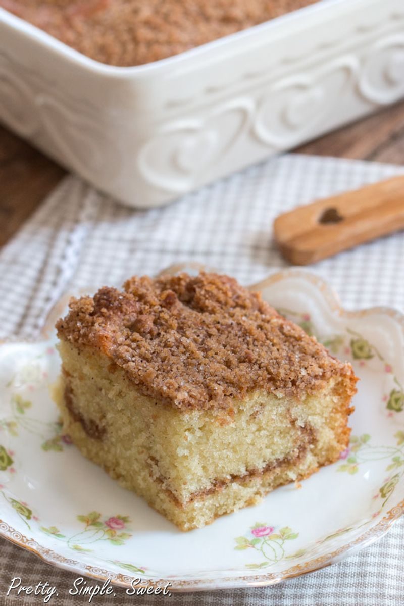 Classic Cinnamon Streusel Coffee Cake