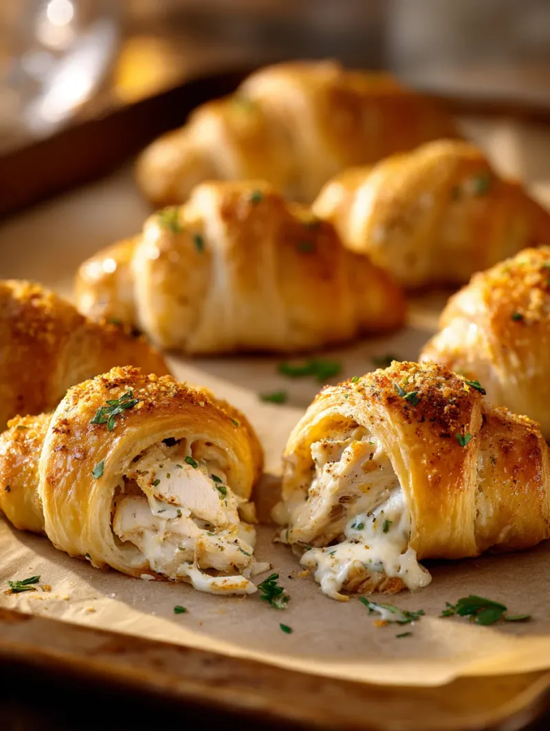 Chicken Alfredo Crescents