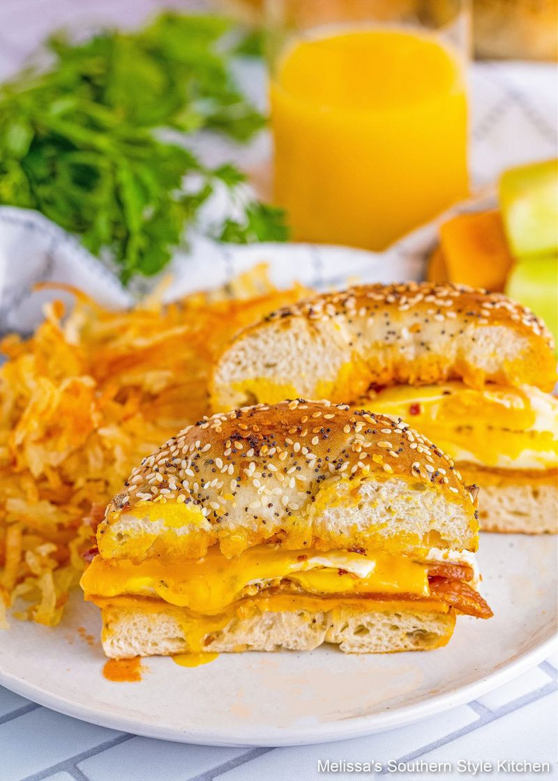 Bagel Breakfast Melts With Store-Bought Bagels