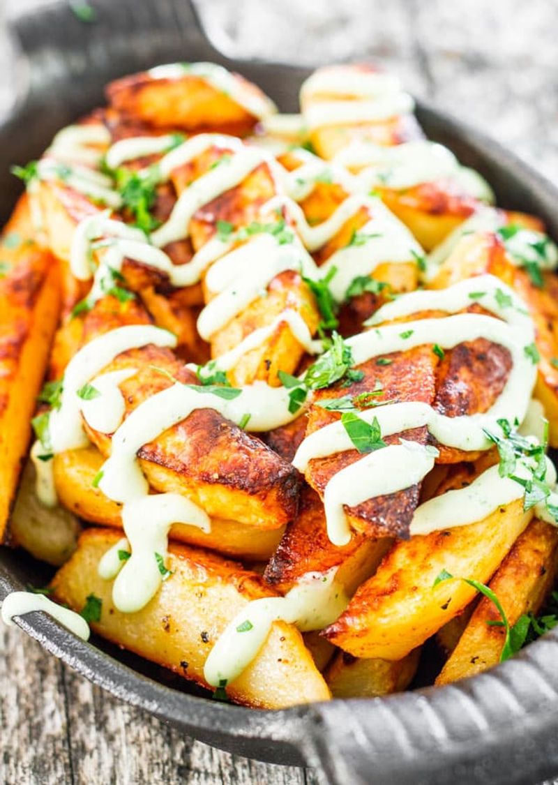 Yukon Gold Home Fries With Garlic Aioli