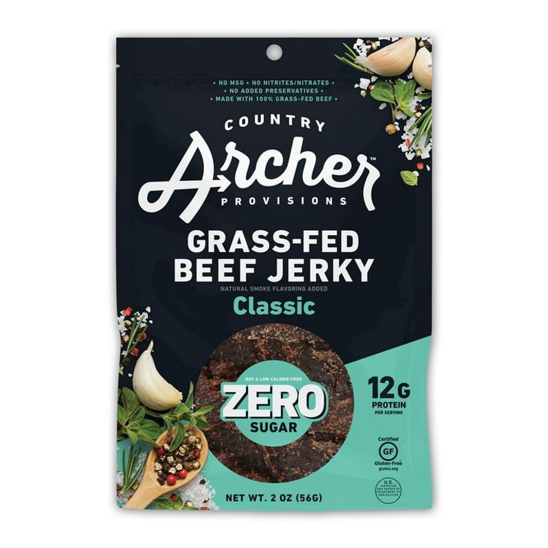 Country Archer Zero Sugar Classic Grass-Fed Beef Jerky
