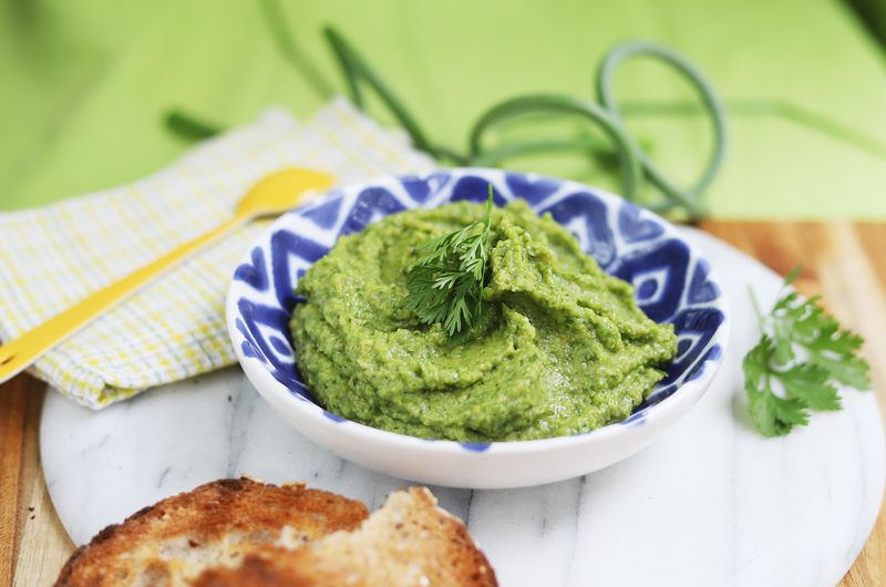 Garlic Scape Hummus