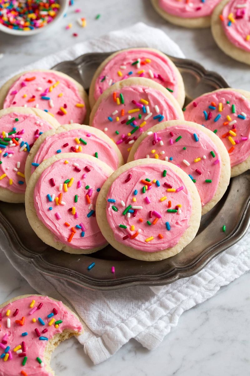 Thick Frosted Sugar Cookies