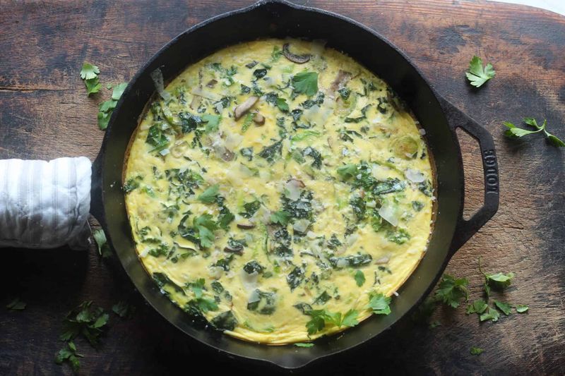 Kale and Arugula Frittata
