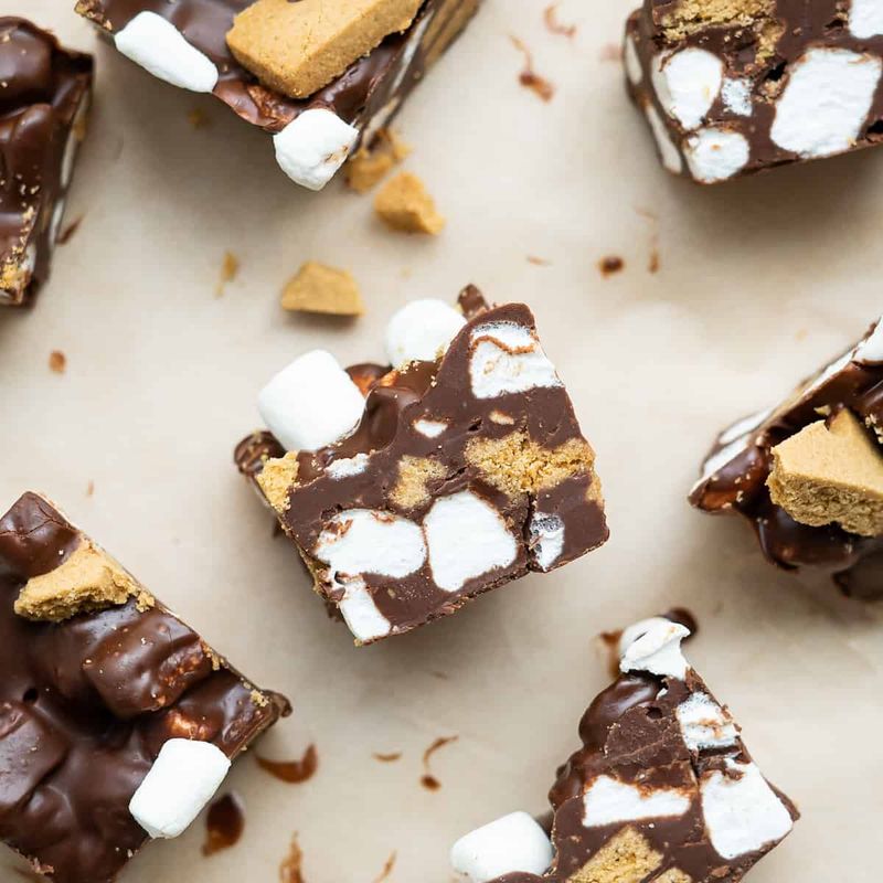 S'mores Rocky Road with Graham Cracker Crunch