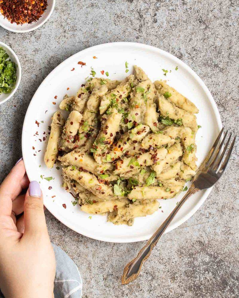 White Sauce Pasta with Chickpeas or White Beans