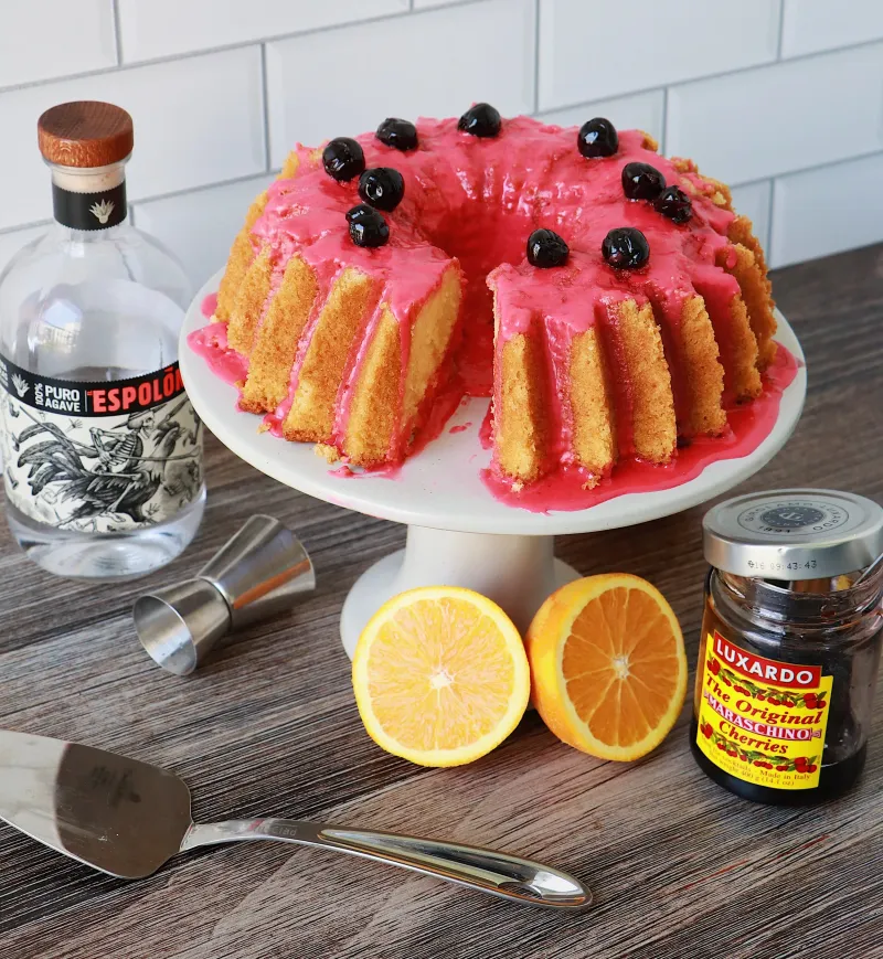 Tequila Sunrise Cake