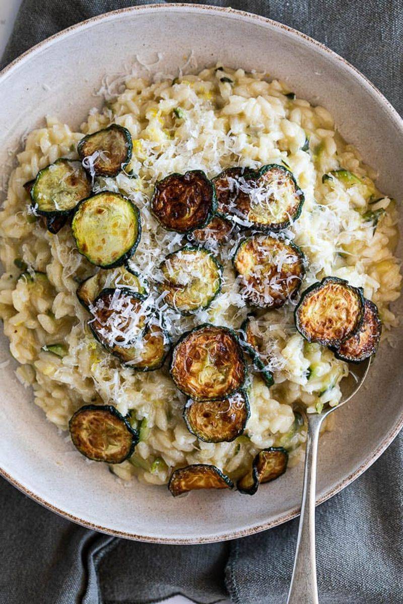 Zucchini Risotto With Lemon Zest