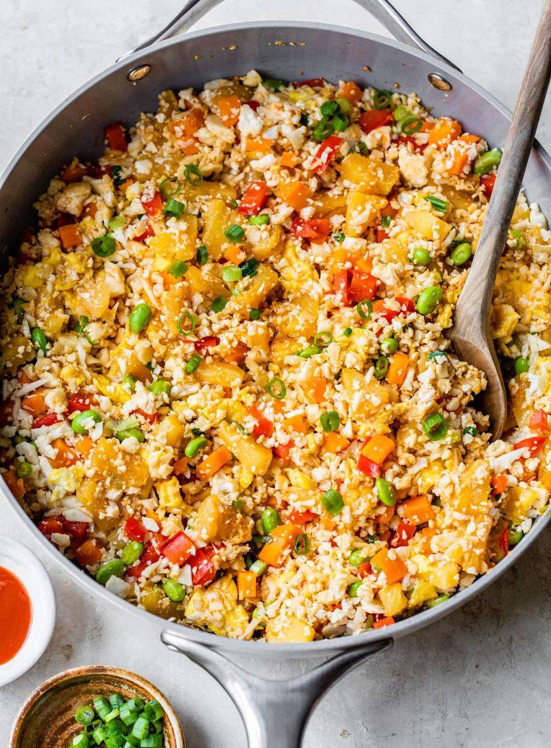 Cauliflower Fried Rice Skillet