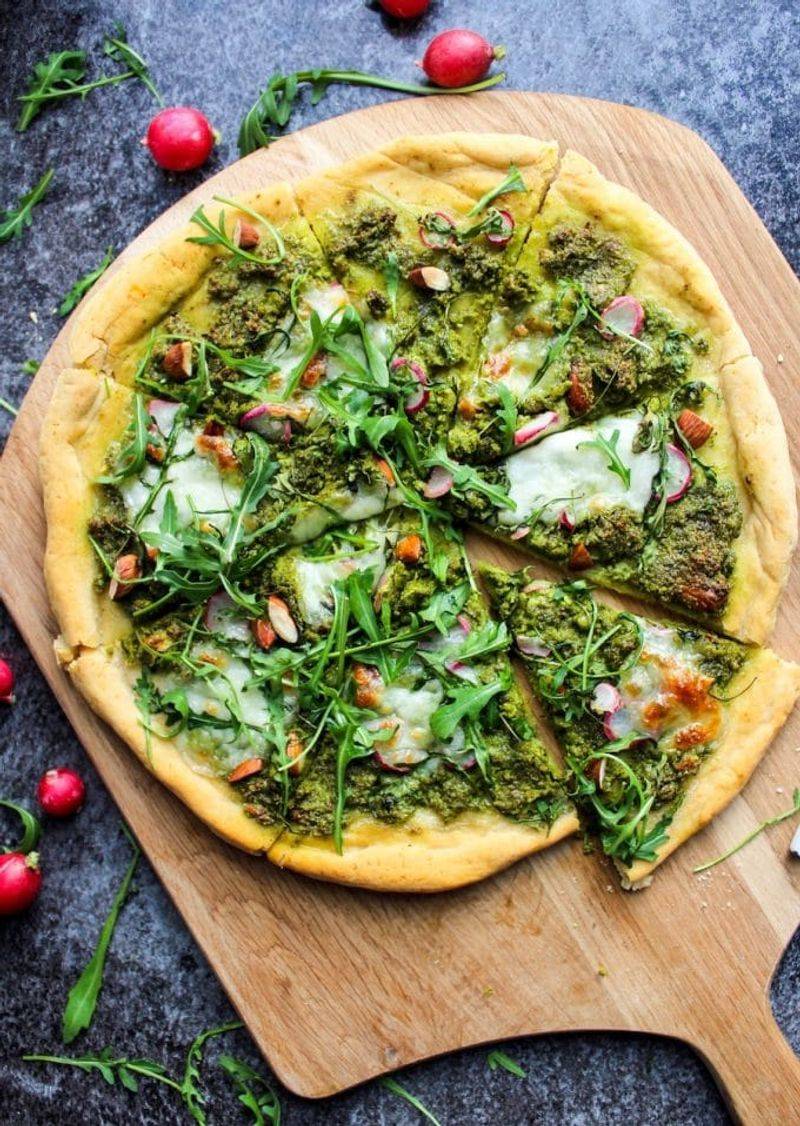 Kale and Arugula Pizza