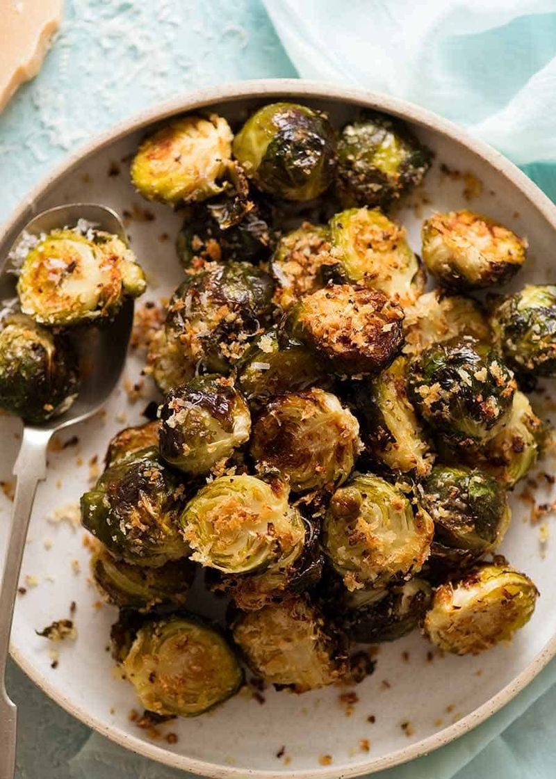 Garlic Parmesan Brussels Sprouts