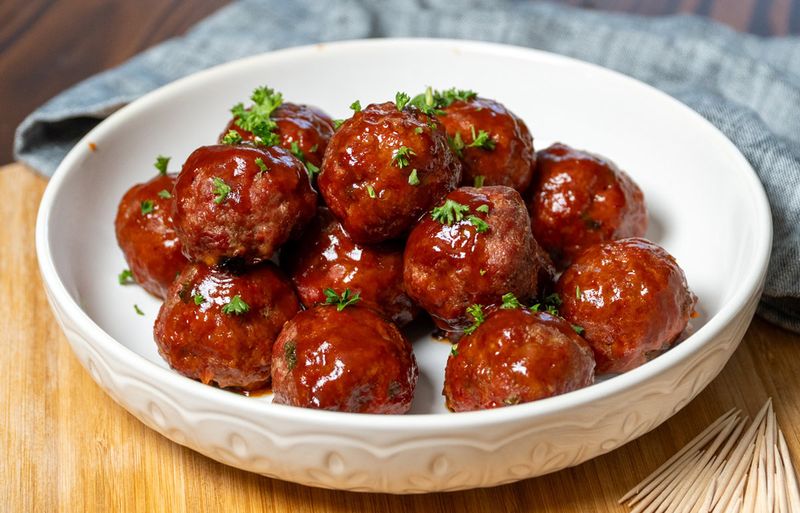 Sticky BBQ Meatballs