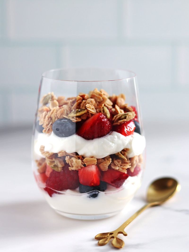 Greek Yogurt Parfait with Granola and Fruit