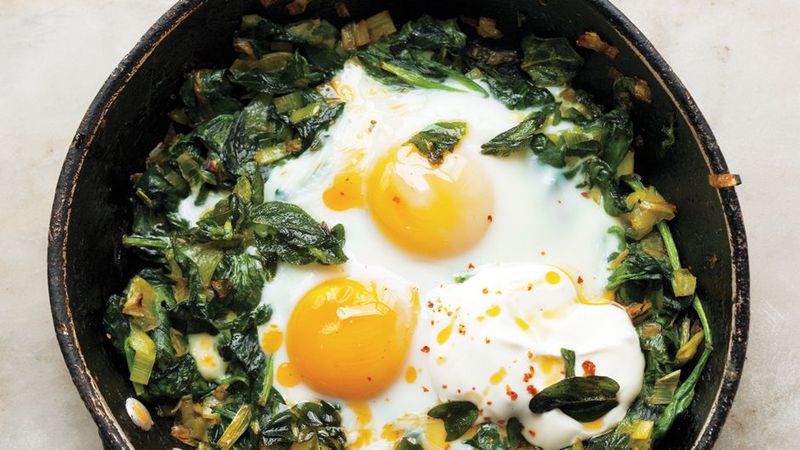 Spinach and Feta Egg Skillet (Brinner)