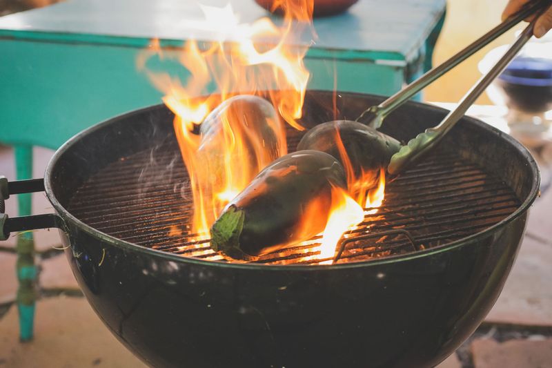 Grill Whole Eggplant Over an Open Flame