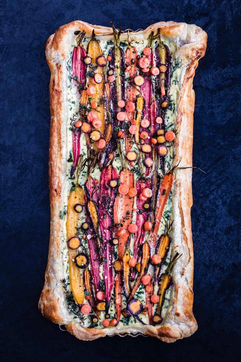 Carrot Tart with Ricotta and Honey