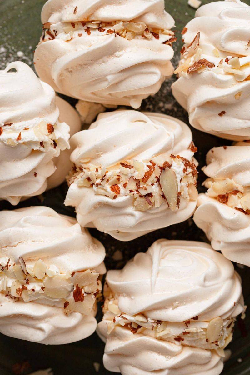 Toasted Almond Meringues
