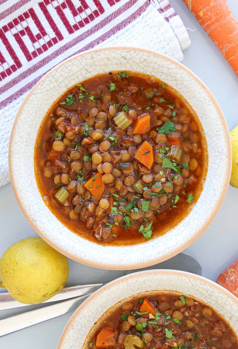 Lentil Soup With Carrots And Celery