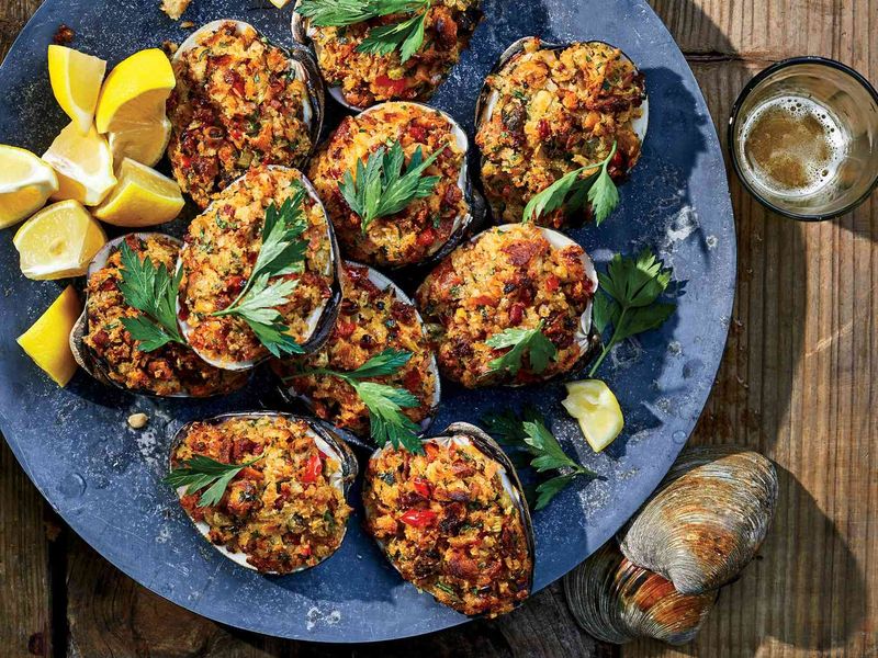 Rhode Island: Bacon Stuffed Quahog
