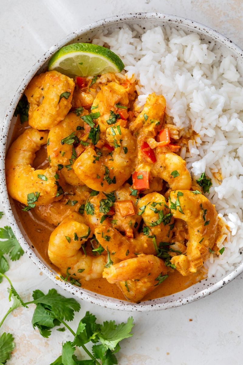 Spicy Coconut Shrimp Curry