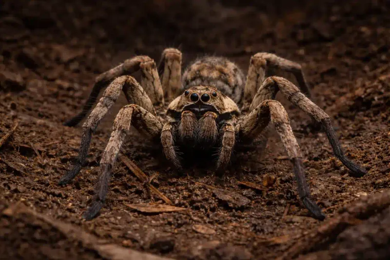 A fast spider is not automatically a wolf spider