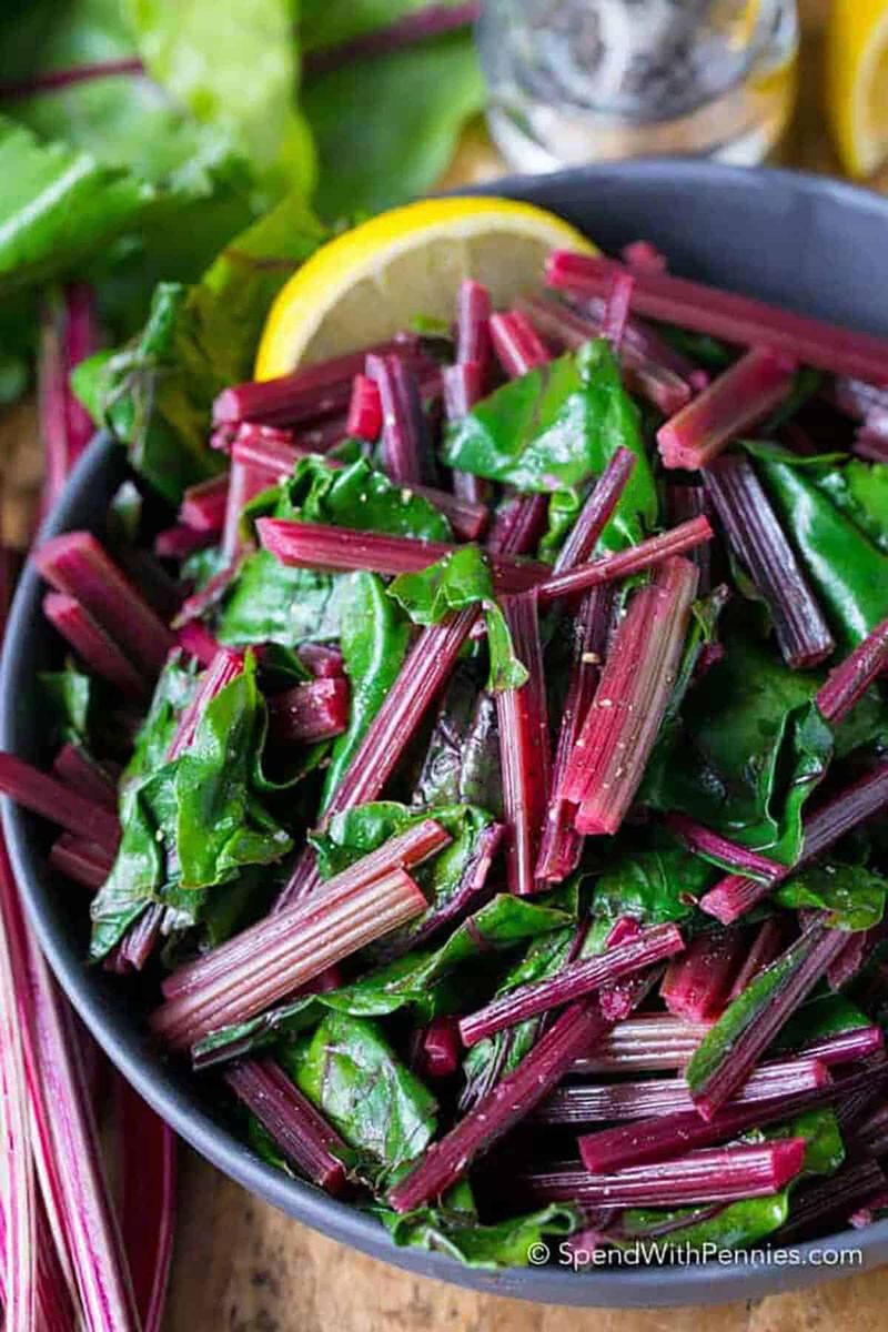 Beet Greens and Stems