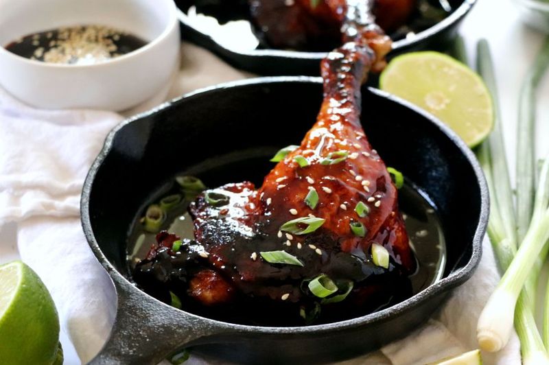 Molasses-Glazed Duck Legs